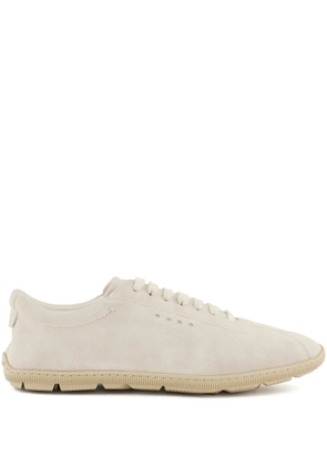 Giorgio Armani suede sneakers - Neutrals