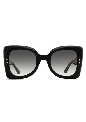 Isabel Marant Eyewear printed butterfly-frame sunglasses - Black