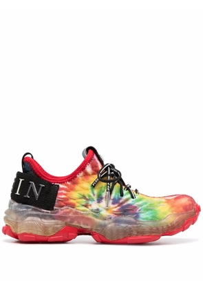 Philipp Plein Tie-dye Runner Hyper $hock sneakers - Red