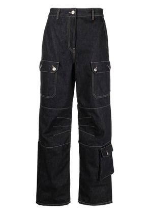 REMAIN denim cargo trousers - Black