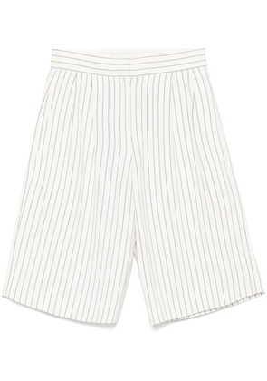 LouLou de Saison striped shorts - White