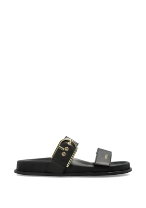 Furla buckle strap sandals - Black