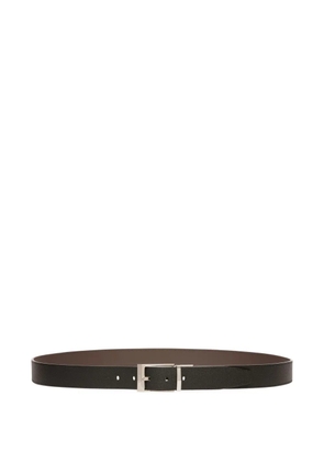 Bally Shiff reversible grained-leather belt - Black