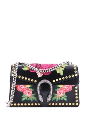 Gucci Pre-Owned Dionysus Bag Embroidered Studded Leather Small shoulder bag - Black