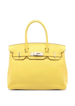 Hermès Pre-Owned 2019 Birkin 30 Jaune Naples leather tote bag - Yellow