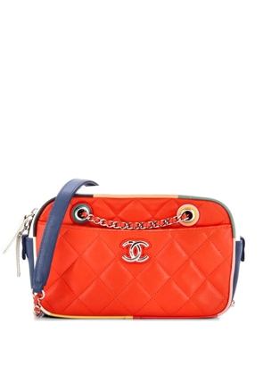 CHANEL Pre-Owned Cuba Camera Bag Quilted Lambskin Small crossbody bag - Blue