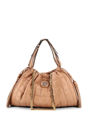 Gucci Pre-Owned Deco Matelasse Leather Medium tote bag - Neutrals