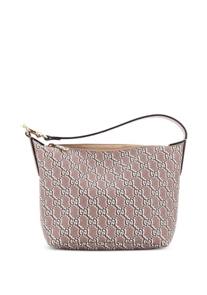 Gucci Pre-Owned Ophidia Zip Shoulder Bag GG Shadow Coated Canvas Super Mini hobo bag - Brown