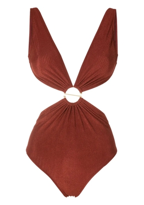 Lenny Niemeyer cut-out swimsuit - Brown