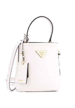 Prada Pre-Owned Panier Saffiano Leather Small bucket bag - White