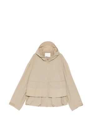 JNBY drawstring-hem hooded jacket - Neutrals