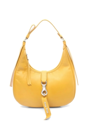 Miu Miu Pre-Owned 2000s leather one shoulder bag - Yellow