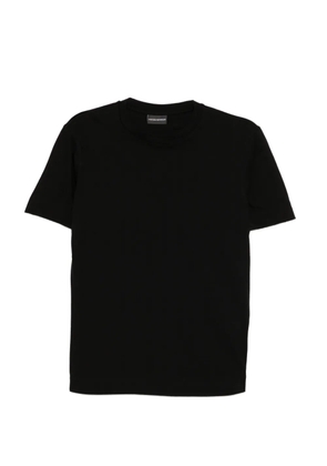 Emporio Armani monogram T-shirt - Black