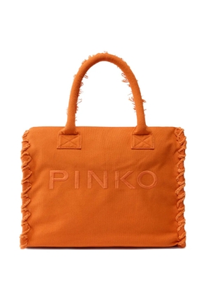 PINKO fringed beach bag - Orange