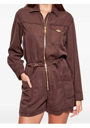 Elisabetta Franchi denim jumpsuit - Brown