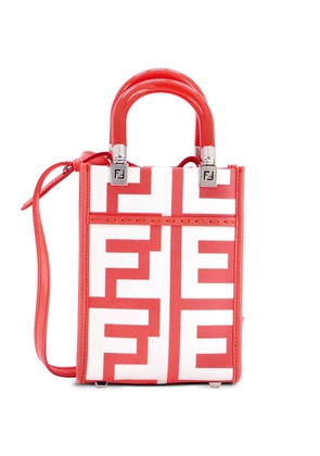 Fendi Pre-Owned x Marc Jacobs Sunshine Shopper Tote Printed Leather Mini crossbody bag - Red