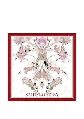 Saiid Kobeisy medium floral scarf - White