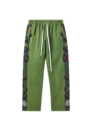 Vale garden floral track pants - Green
