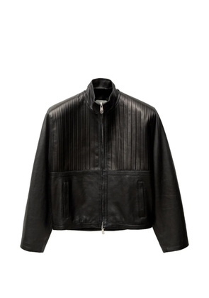 Versace leather blouson - Black