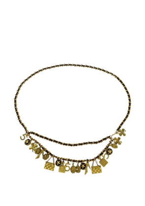 CHANEL Pre-Owned 1994 Icon chain leather belt - Gold