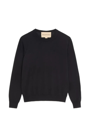Valentino Garavani Valentino wool sweater with VLogo embroidery - Black