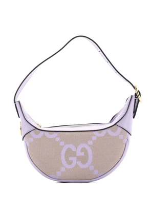 Gucci Pre-Owned Ophidia Half Moon Bag Jumbo GG Canvas Mini hobo bag - Purple