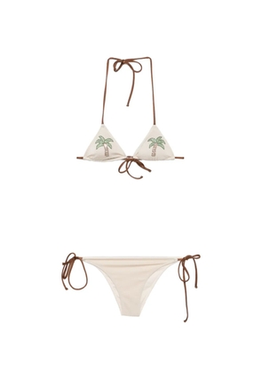 MC2 Saint Barth Leah palm-tree print bikini - Neutrals