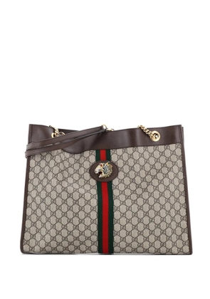 Gucci Pre-Owned Rajah Chain GG Coated Canvas Large tote bag - Brown