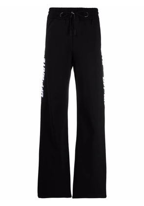 Off-White logo-print track pants - Black
