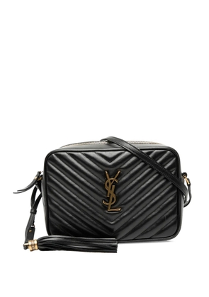 Saint Laurent Pre-Owned 2019 Matelasse Leather Monogram Lou Camera Bag crossbody bag - Black