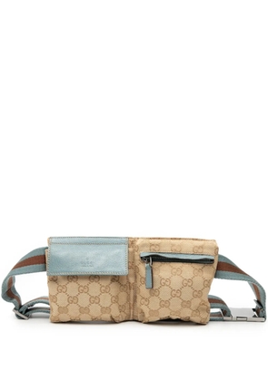 Gucci Pre-Owned 2000-2015 GG Canvas Web belt bag - Blue