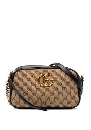 Gucci Pre-Owned 2016-2025 Small GG Marmont Matelasse GG Canvas and Leather crossbody bag - Brown