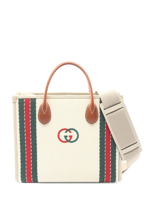 Gucci Pre-Owned 2016-2025 Interlocking G Satchel hobo bag - White