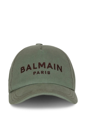 Balmain logo-embroidery baseball cap - Green