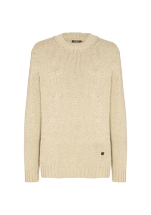 Balmain crew-neck sweater - Neutrals