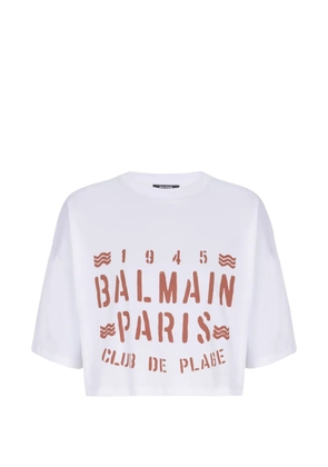 Balmain printed T-shirt - White