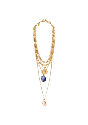 Balmain multi-charms necklace - Gold