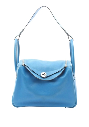 Hermès Pre-Owned 2015 Clemence Lindy 30 shoulder bag - Blue