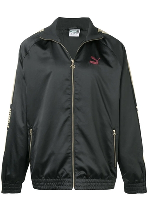 PUMA embroidered logo sport jacket - Black