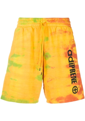 adidas Adiprene tie-dye track shorts - Yellow