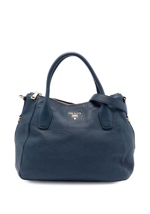 Prada Pre-Owned 2021-2025 Vitello Daino Sacca 2 Manici Convertible Tote satchel - Blue