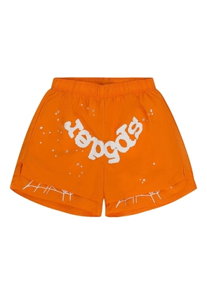 SP5DER OG Web Double Layer swim shorts - Orange