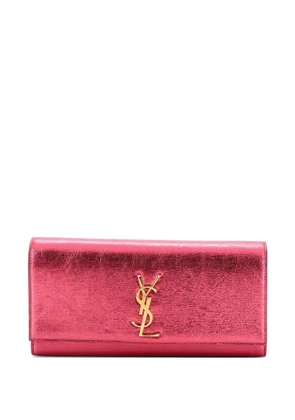 Saint Laurent Pre-Owned Classic Monogram Metallic Calfskin Long clutch bag