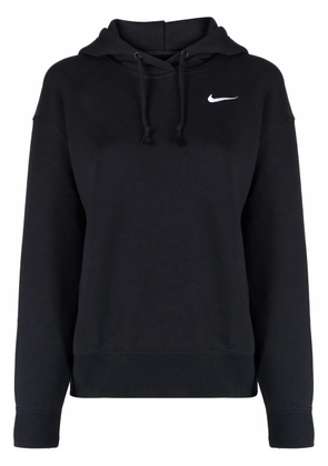 Nike Swoosh-embroidered hoodie - Black