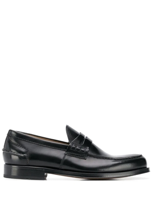 Green George classic loafers - Black