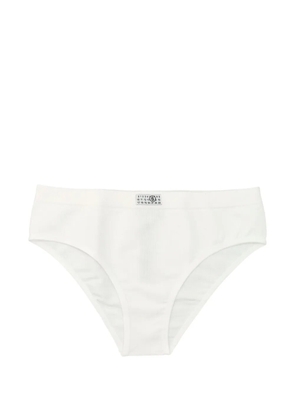 MM6 Maison Margiela logo-patch brief - White