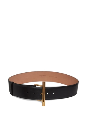 Alexander McQueen T-bar buckle belt - Black