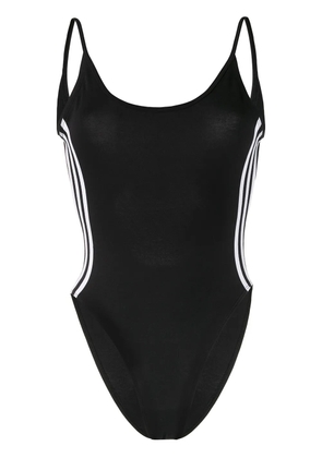 adidas striped open-back bodysuit - Black