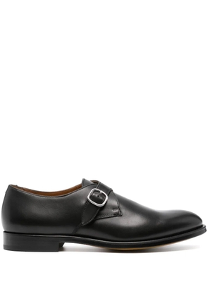 Doucal's leather monk shoes - Black