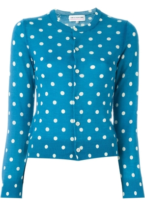 Comme Des Garçons Girl polka dot cardigan - Blue